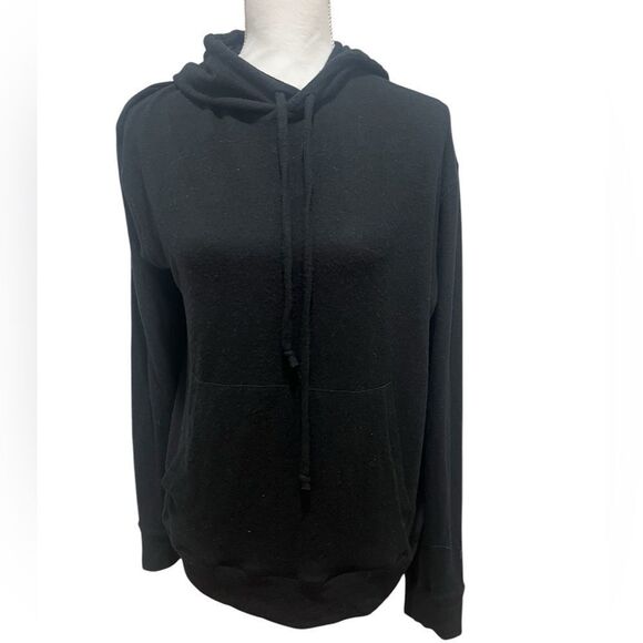 Chaser women's black long sleeve hoodie with kangaroo pocket size large - Picture 3 of 9